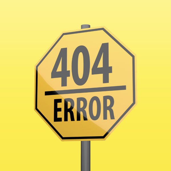 blogpost thumbnail with yellow stop sign 404 Error sign