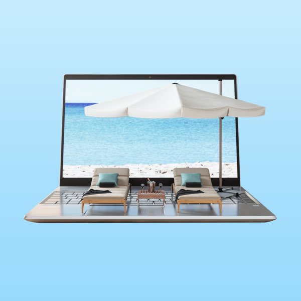 thumbnail for blog post beach chairs and umbrella on a laptop