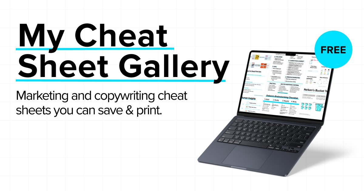 My Cheat Sheet Gallery - The Creative Marketer